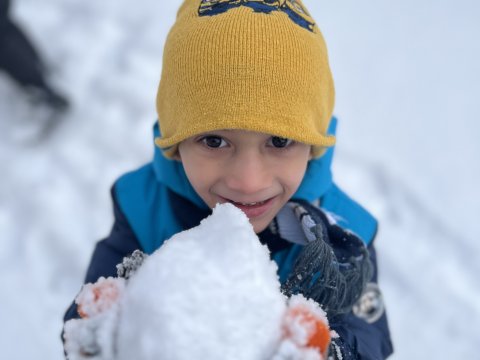 Užíváme si sníh 16.01.2024