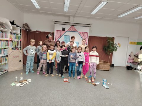 Městská knihovna - pohádky 1.A, 2.A